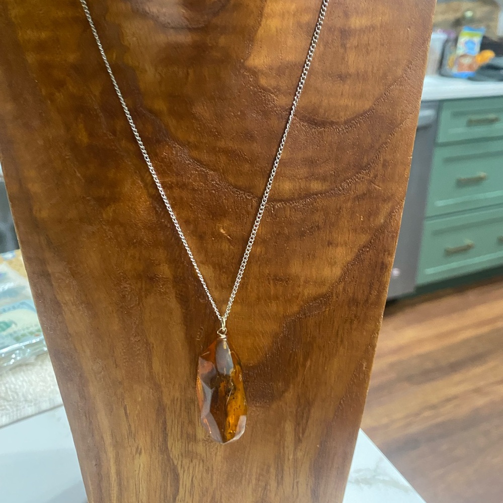Baltic Amber Pendant Necklace
